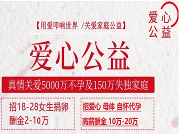 雁塔捐卵助孕生子 爱心志愿者招募
